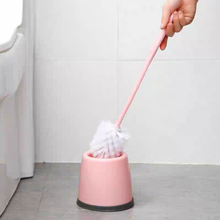 Toilet Brush Set Toilet Brush Household No Dead Angle Wall-Mounted Brush Squat Handy Gadget Long-Handed Cleaning Brush