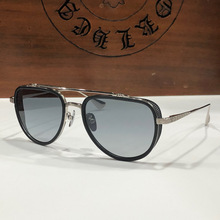 手工尅罗星太阳镜CH8013朋克复古蛤蟆墨镜男女款高级防晒圆款跨境