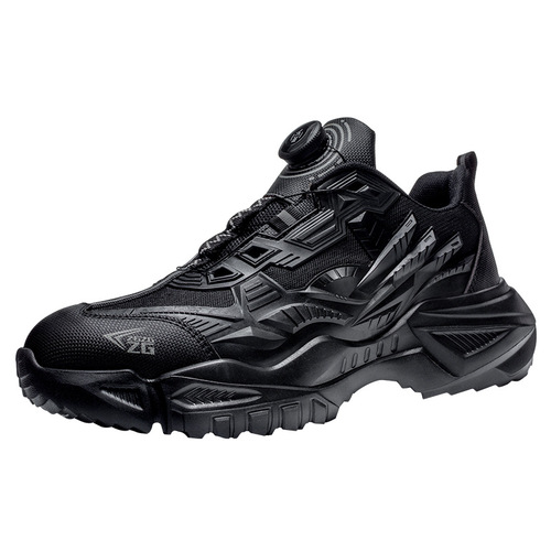 MeiKeDuo Labor Protective Shoes Breathable Men and Women Anti-Puncture Anti-Fall Lightweight Safety Shoes Steel Toe Cap Summer Work Shoes Smart Buckle