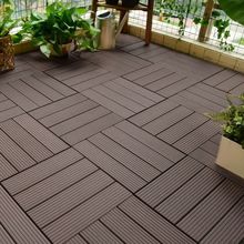 塑木地板批发户外室外露台庭院拼接木塑板花园阳台工程木地板防腐