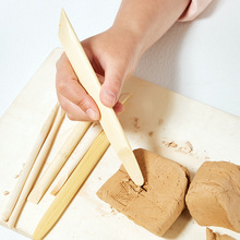 批发陶艺工具竹制泥塑6件套装雕塑泥塑雕刻精雕油泥手办陶泥刀