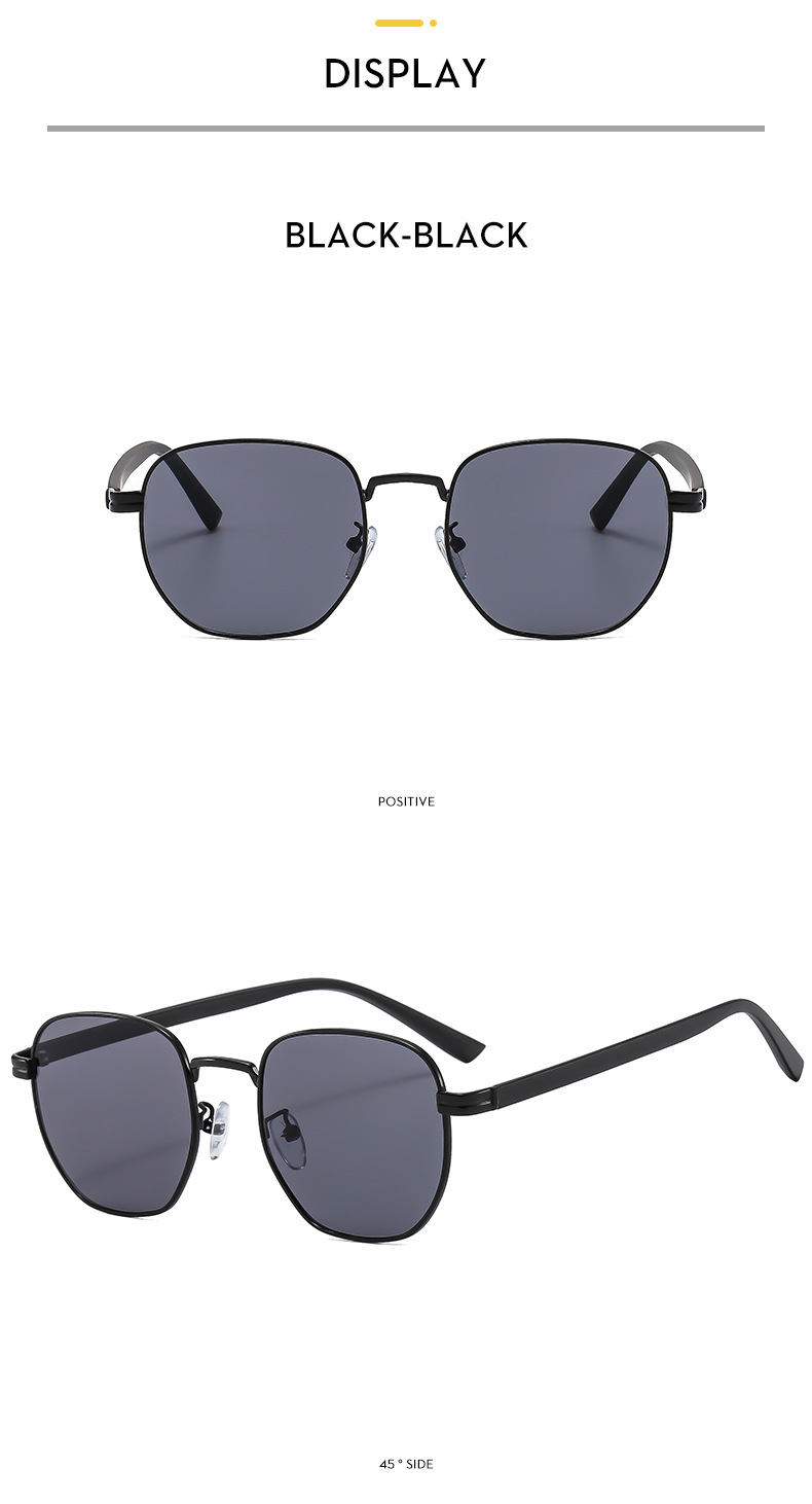 Solid Color Pattern Unisex Gender Vacation Streetwear Solid Color Ac UV400 Protection Square Full Frame Women's Sunglasses