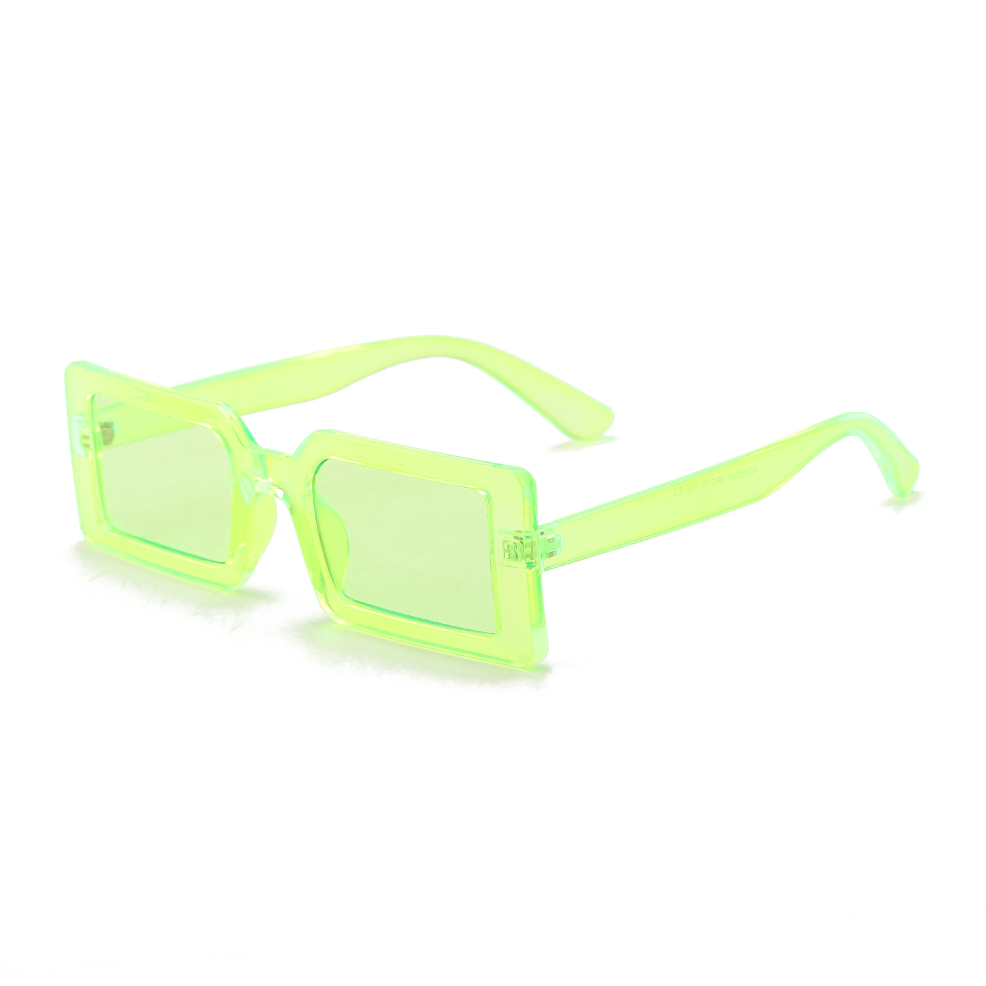 Marco verde fluorescente hoja verde