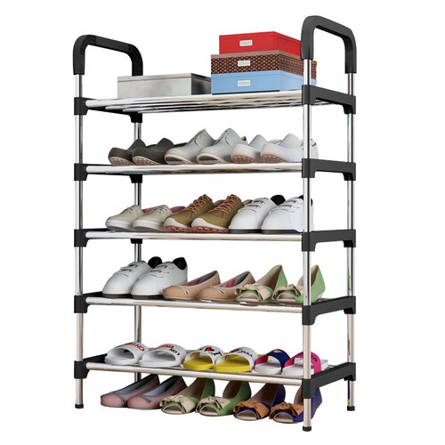 Simple shoe rack multi-layer home shoe cabinet entryway shoe organizer minimalist space-saving storage small shelf