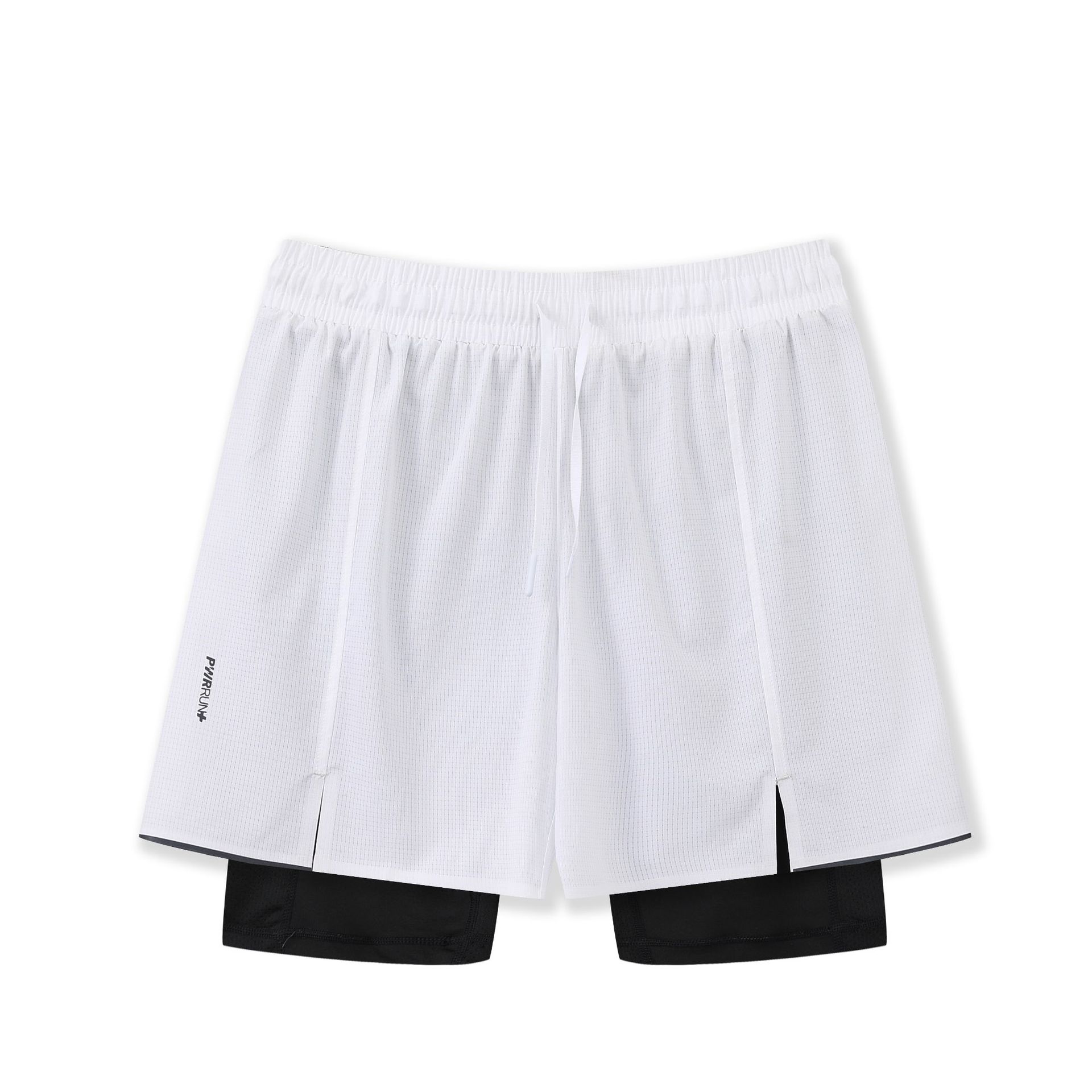 Nuevos pantalones cortos deportivos casuales de dos piezas para hombres Pantalones deportivos de baloncesto de secado rápido transpirables correr ropa de entrenamiento pantalones cortos