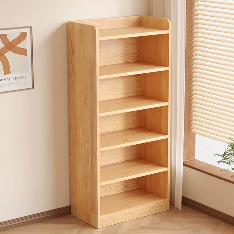 Оптовая продажа, книжная полка из чистого массива дерева, напольная стойка для хранения, встроенный настенный шкаф, шкаф для хранения, детский студенческий домашний книжный шкаф, коллекция