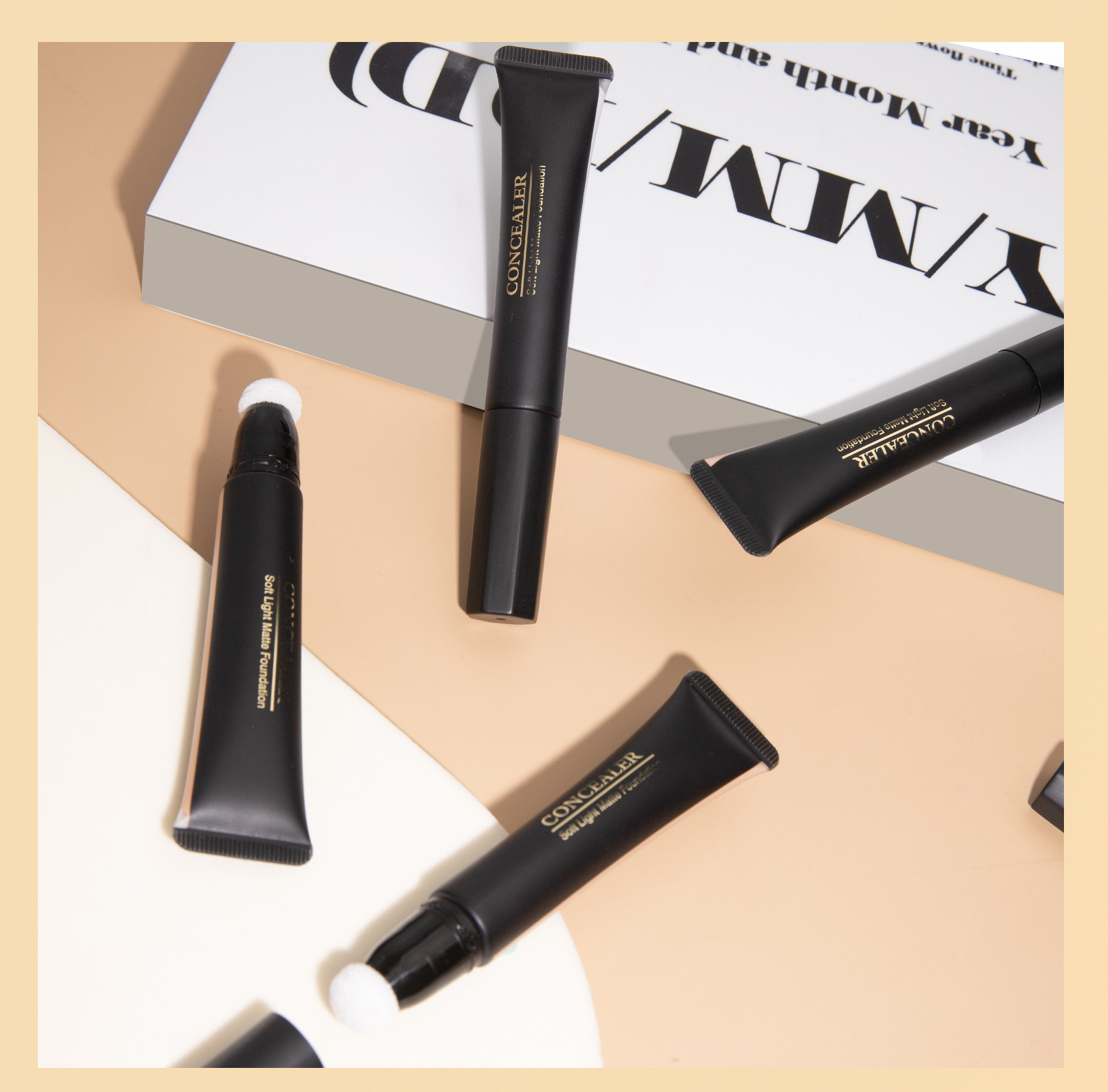 Hellokiss Concealer Foundation Moisturizes, adheres well and naturally brightens the wheat bronze color. Temperature-adjustable Foundation cross-border undefined