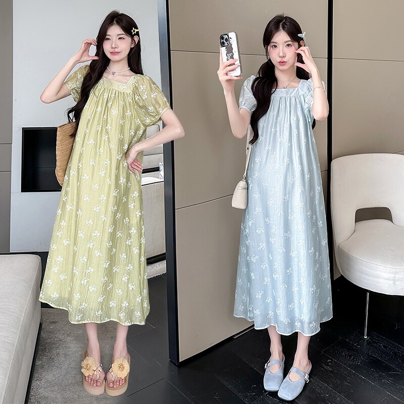 7039 Real Shot of Maternity Wear 2026 Summer New Style Sweet Korean Fashion Loose-Fitting Slimming High-Value Maternity Dress 7039 Real Shot of Maternity Wear 2026 Summer New Style Sweet Korean Fashion Loose-Fitting Slimming High-Value Maternity Dress