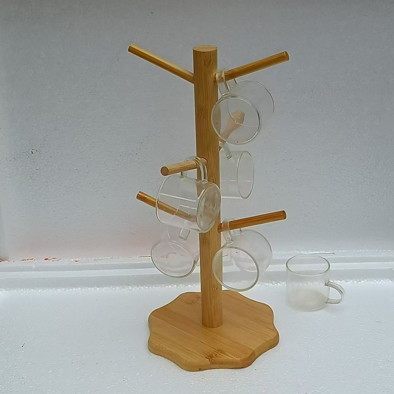 竹製アスファルトカップホルダー多機能卓上マグカップカップホルダー商用展示カップホルダー収納棚メーカー直販|undefined