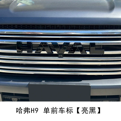emblems, color change, original car cover, non-destructive — Car logo - glossy-blackindividual-front-car-emblem-haval-h9