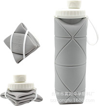 食品級硅膠折疊水杯迷你戶外運動水壺便攜創意壓縮杯旅行杯