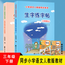 生字练字帖三年级上下册同步练习册字帖课堂学霸笔记天天练搭配小