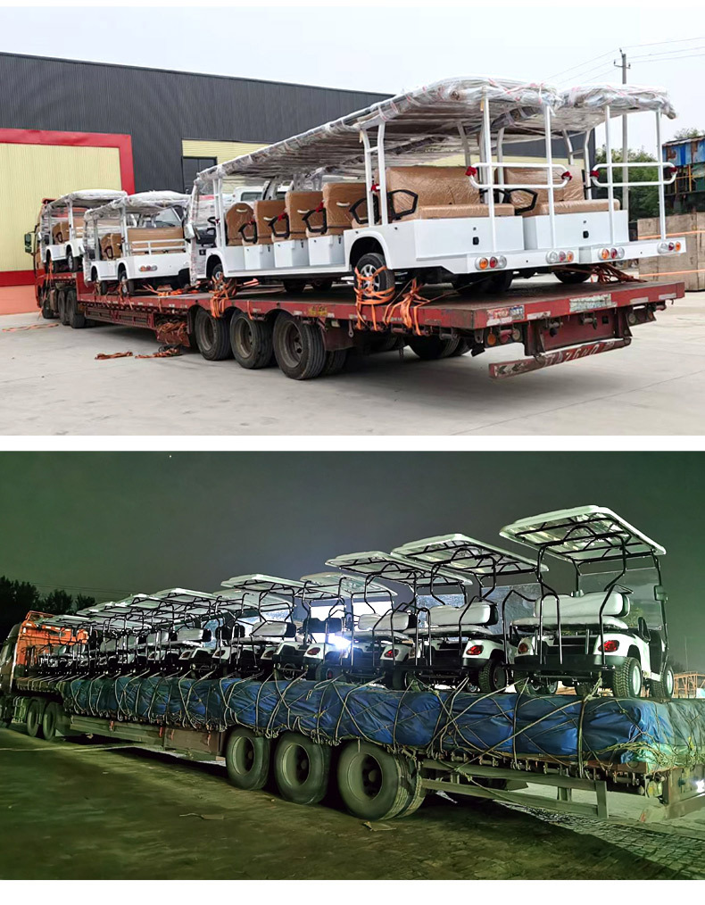 Electric Sightseeing Car with 14 Seats, Semi-Enclosed Shuttle Bus for Tourist Areas, Electric Shuttle Bus for Property Viewings, Electric Sightseeing Car for Tourist Areas