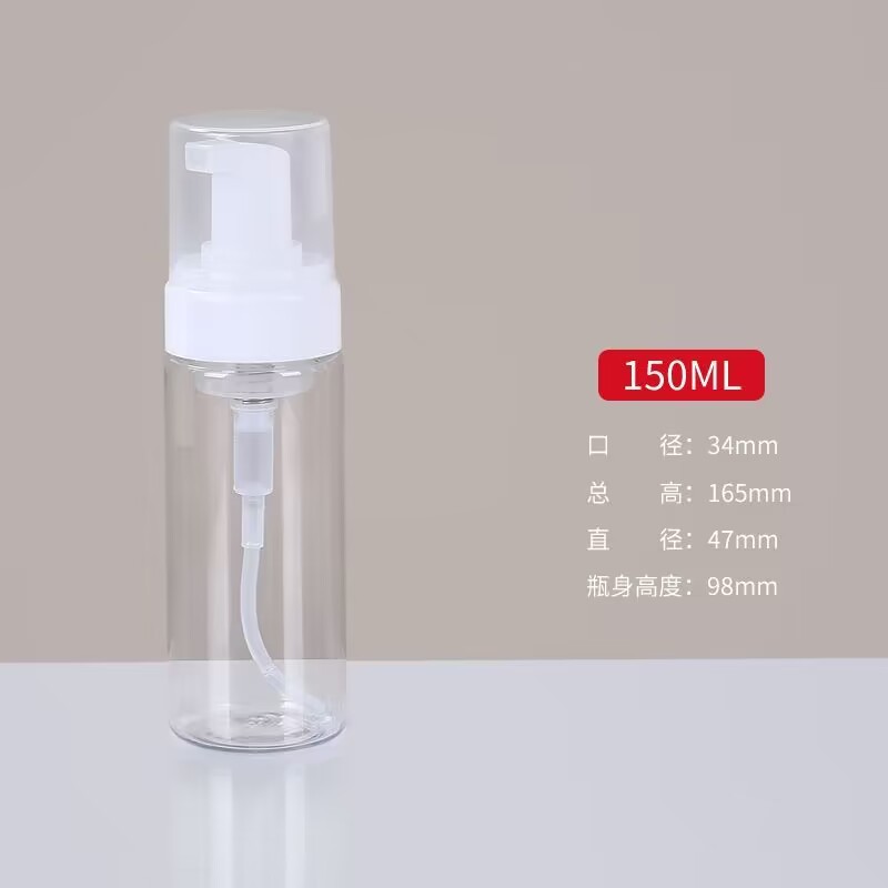 Botella espumante de mousse, limpiador facial, limpiador de manos espumante, botella vacía, botella de reemplazo de champú, botella vacía, botella de espuma cosmética
