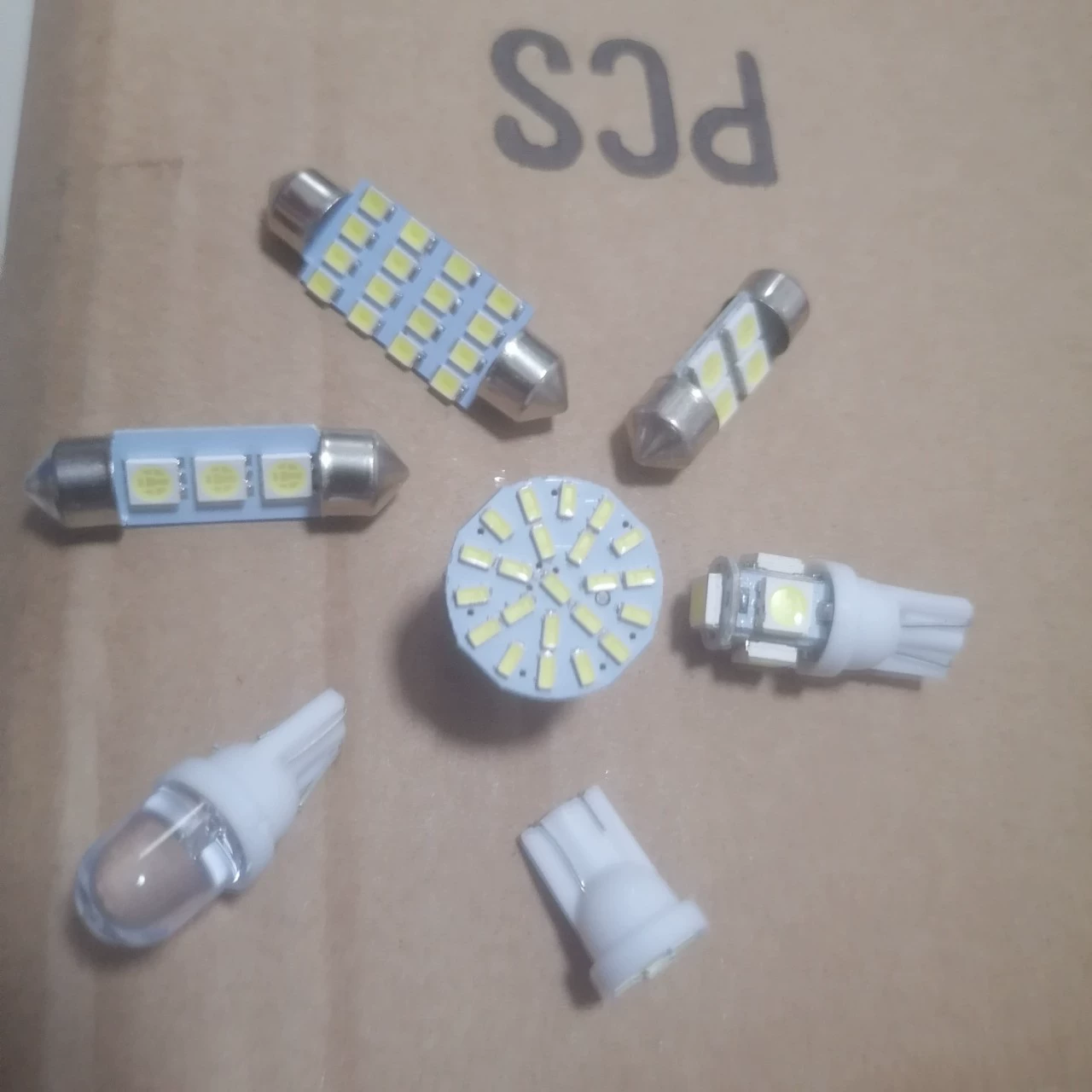 Комплект светодиодных ламп для автомобиля, 42 шт., T10, указатель поворота, двусторонний светильник для чтения, подсветка номерного знака, внутреннее освещение салона автомобиля