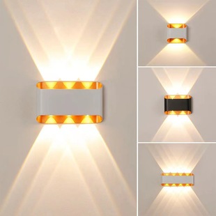 Modern New Golden LED outdoor wall lamp creative Villa exterior wall courtyard waterproof wall lamp simple bedroom aisle lamp