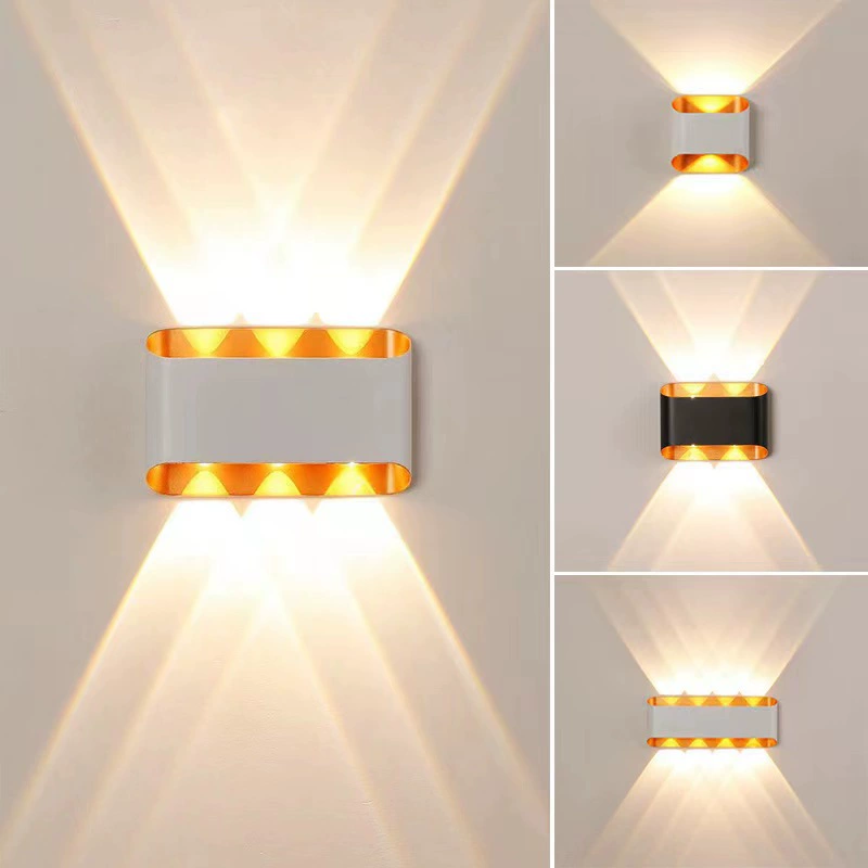 Современный Новый Золотой Светодиодный Уличный Настенный Светильник Креативная Вилла Наружная Стена Двор Водонепроницаемый Настенный Светильник Простой Спальня Проход Свет
