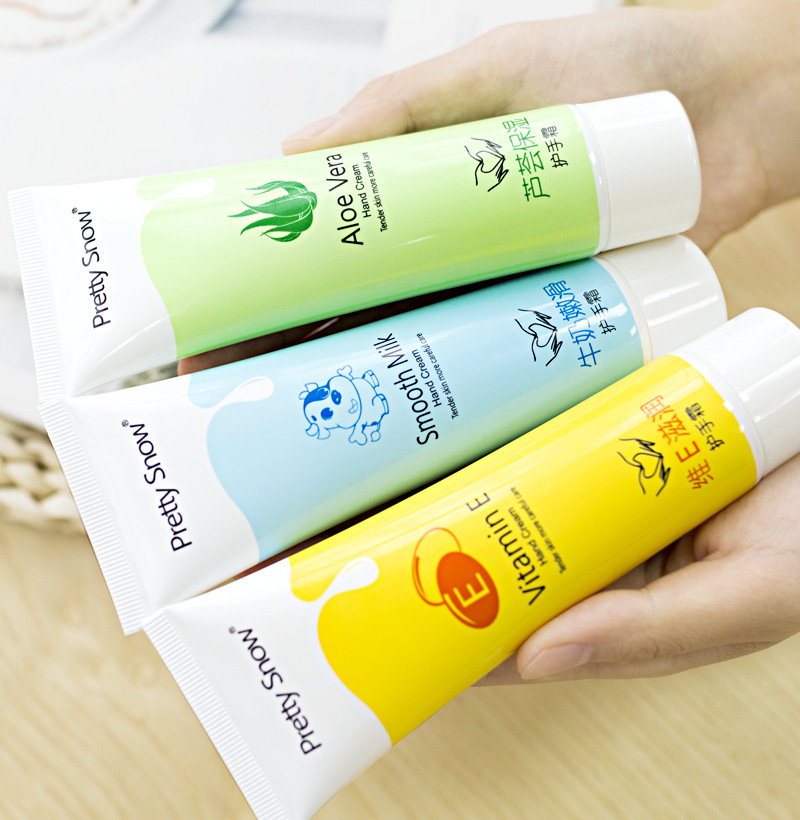 倩雪牛奶維E蘆薈護手霜80g補水保濕滋潤夏季不油膩手霜改善乾燥