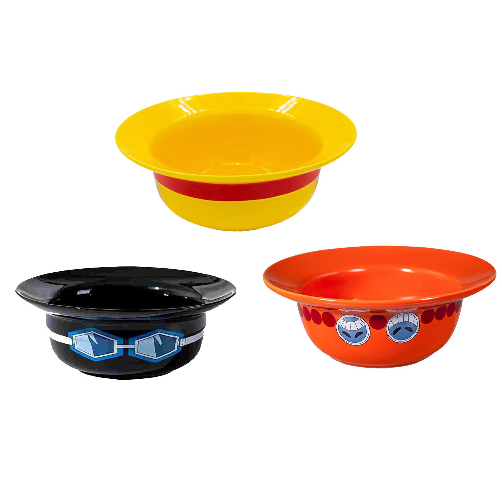 Uno de los piratas Luffy gorra de paja bolos animados encantadores cubiertos de cerámica doméstica postre bolos de sopa bolos de fideos puntos transfronterizos