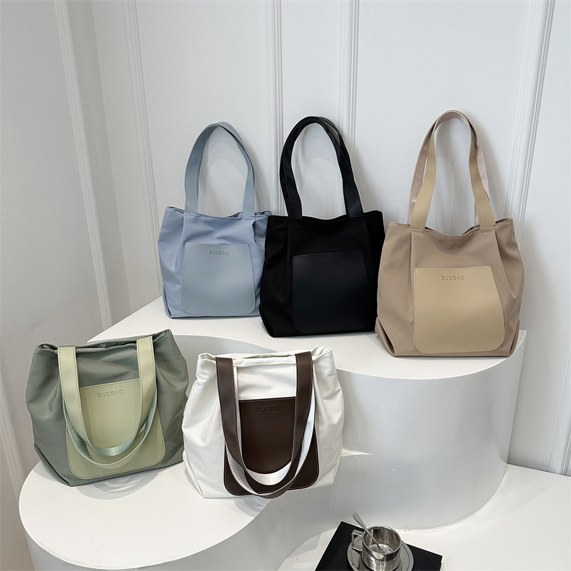 Casual, moda, bolso de gran capacidad para mujeres 2024 nuevo invierno simple, bolsa de hombro para viajar, bolsa de viaje ligera