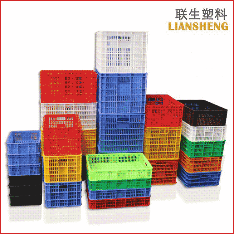 加厚水果周转筐食品塑料筐蔬菜塑料框长方形胶框物流框子源头厂家