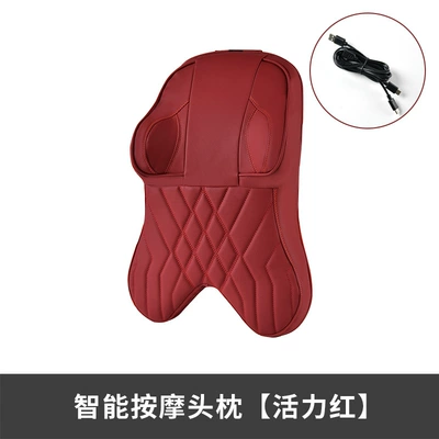 Car Massage Headrest Neck Pillow Headrest - intelligent-massage-headrest-vitality-red