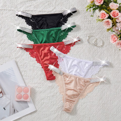Foreign trade underwear lace women's hollow temptation sexy sexy floral women's low-waist underwear European and American new wholesale