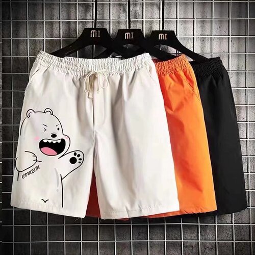 Men's stylish short shorts, men's summer thin loose five-piece trendy durable wear-resistant Insta trendy brand casual pants