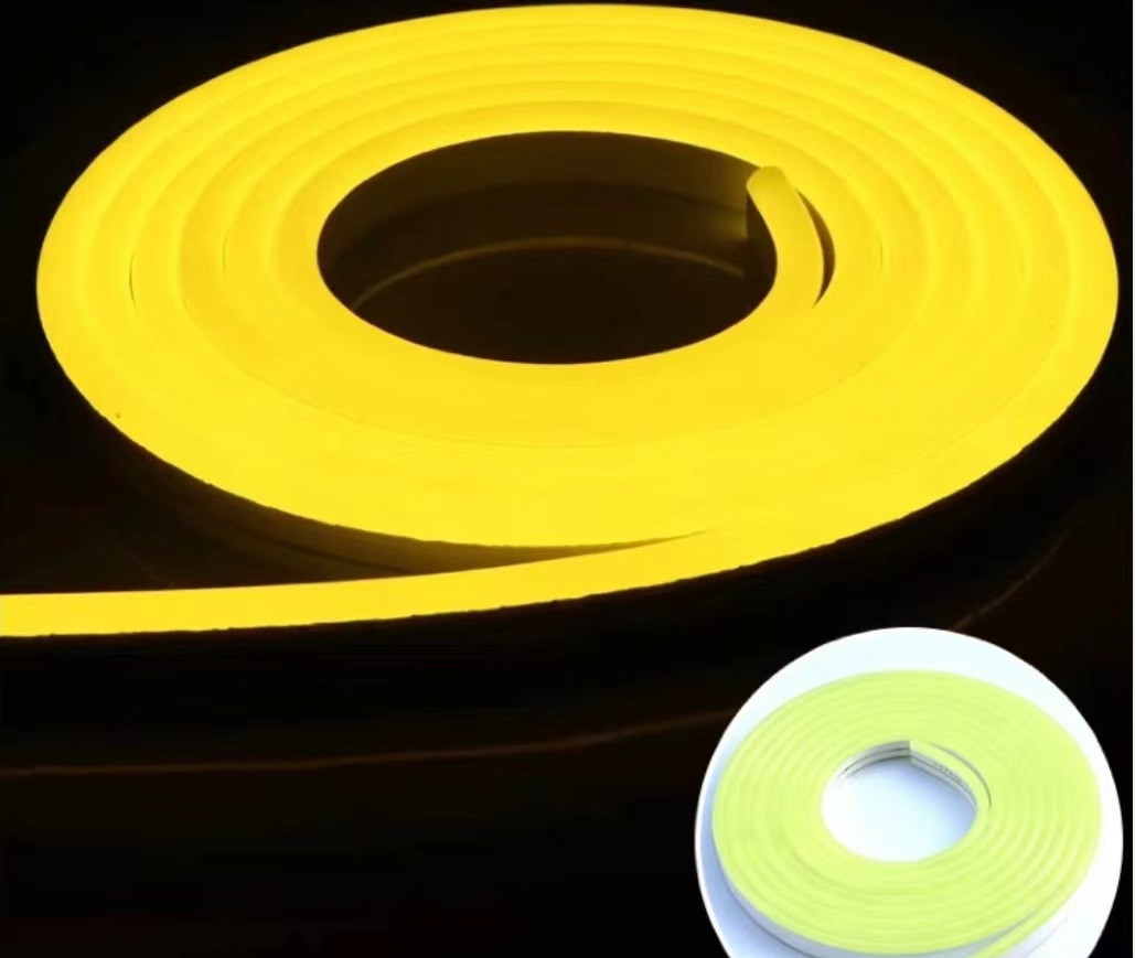 Tira de Luz LED Neón Flexible RGB 12V 6x12mm Impermeable para Publicidad Exterior
