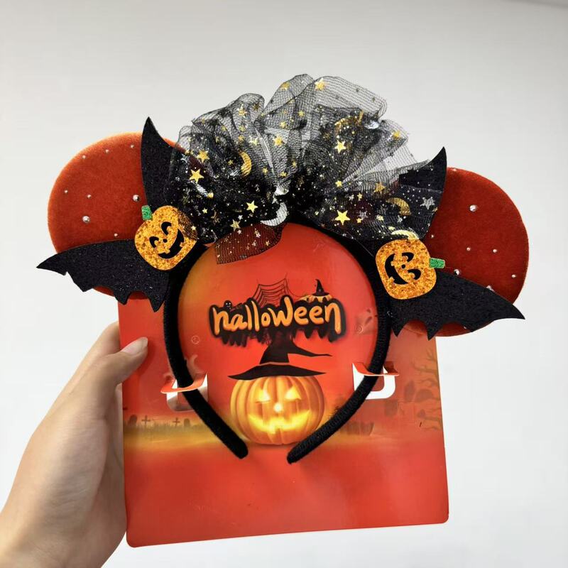 ハロウィンヘッドバンド、女性用、面白い小悪魔、カボチャのヘッドバンド、写真撮影、メイクアップパーティー、フェスティバル、パフォーマンス用ヘアアクセサリー|undefined