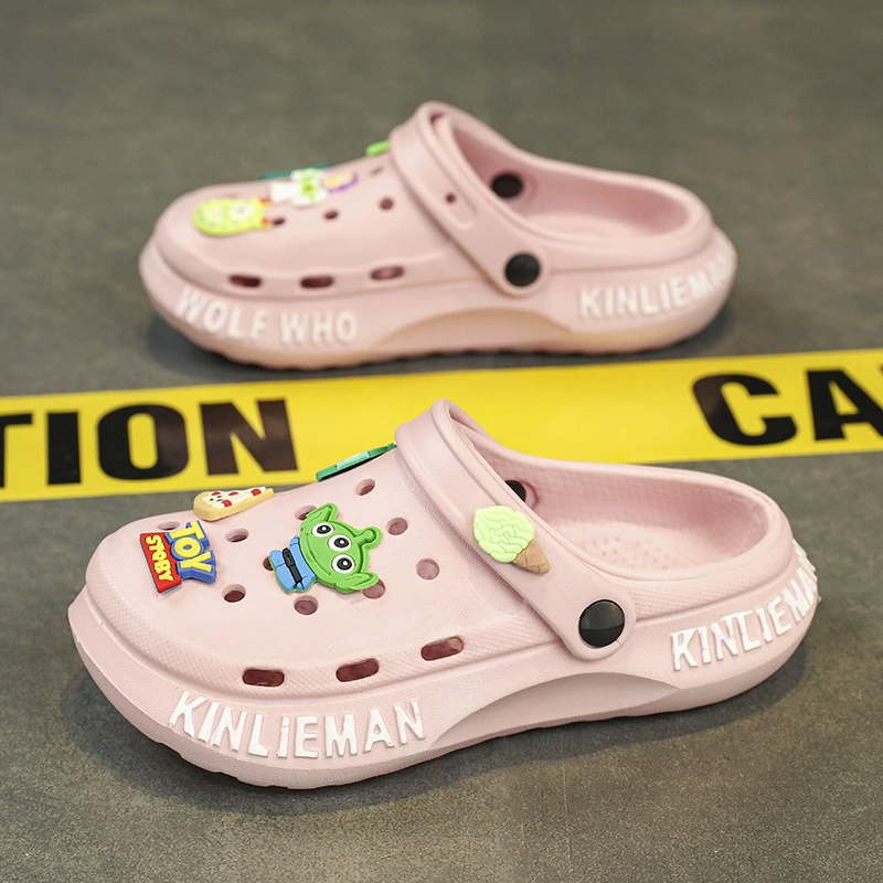 Детские пещерные туфли Летние мальчики носят сандалии в помещении и снаружи