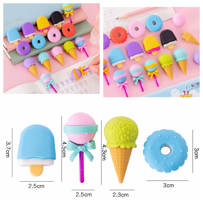 Borrador creativo modelado animal 3D tridimensional borrador extraíble lindo estudiante papelería suministros al por mayor