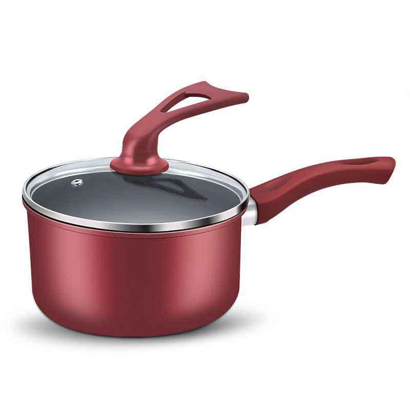 Olla de leche Olla de alimentos suplementarios para bebés Olla antiadherente para bebés Fideos instantáneos domésticos Olla de leche caliente Olla pequeña Cocina de inducción Estufa de gas Aplicable