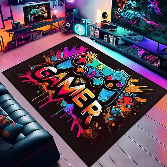 Transfronterizo Amazon 3D máquina de juego de colores alfombra e-sports SALA DE VIDEOJUEGOS manejar alfombra completa en stock al por mayor