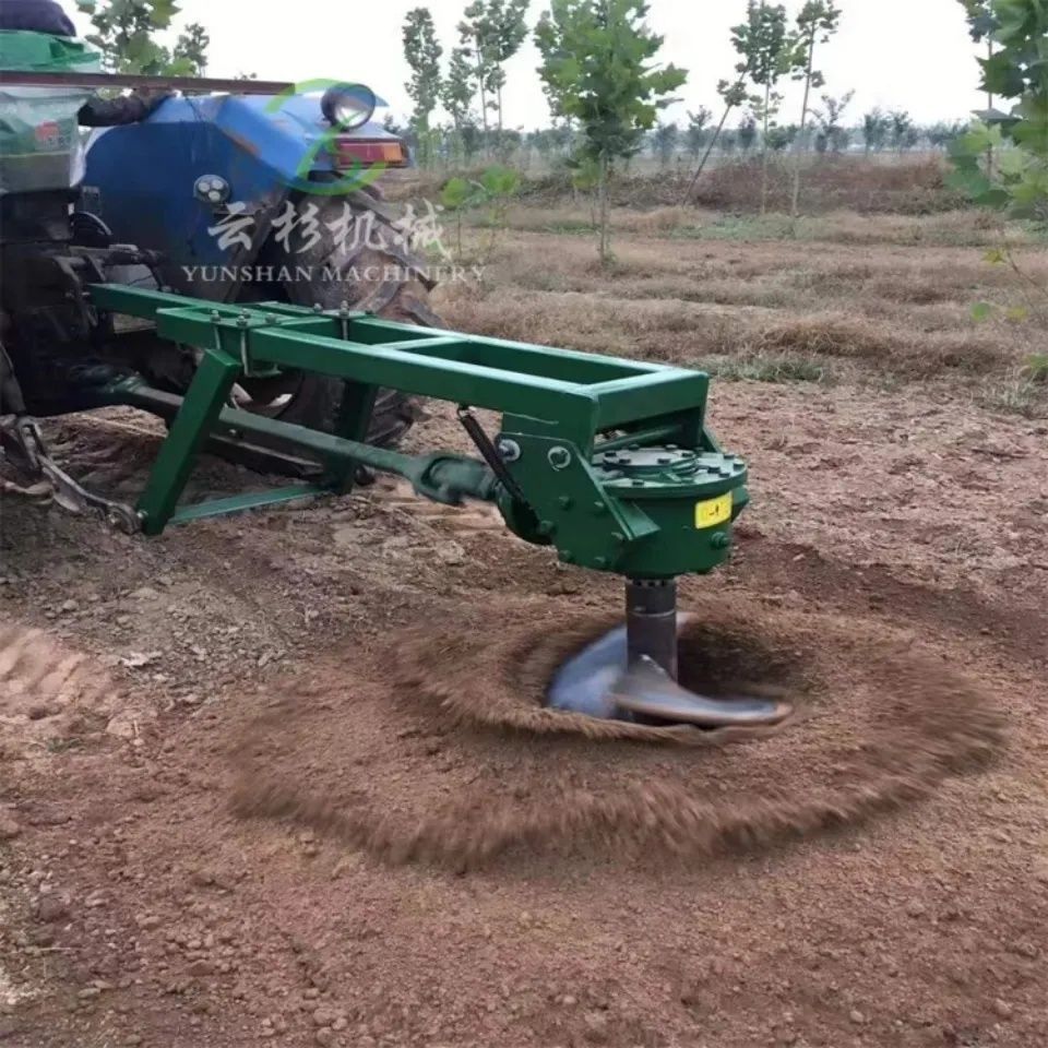 打孔机植树挖坑机挖树洞机电线杆种树挖坑机四轮车植树打眼机