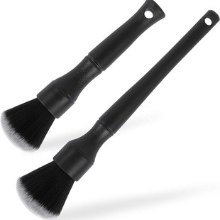 Car Detailing Interior Cleaning Brush, Ultra-Soft Black Detailing Brush, Air Conditioning Brush, Crevice Brush, Car Detailing Cleaning