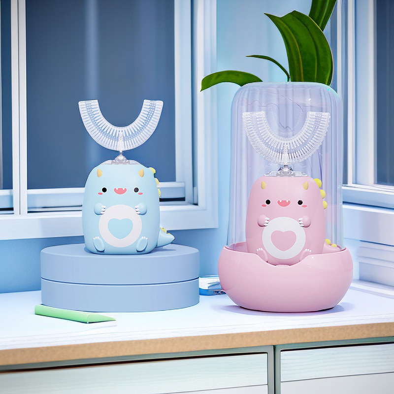 子供用電動歯ブラシu型口含式ソフト毛保護歯洗浄器アニメ萌え趣味シリカゲルブラシメーカー卸売り|undefined