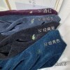 The headlines wholesale On behalf of live broadcast Cooperation Calbee Embroidery Chenille T-shirts Socket Plush thickening middle age men's wear