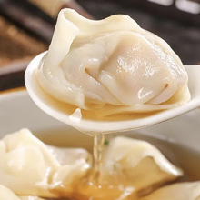 鲁海鲜肉馄饨水饺 鲜肉蒸煎饺家庭营养早餐饺子 半成商用水饺500g