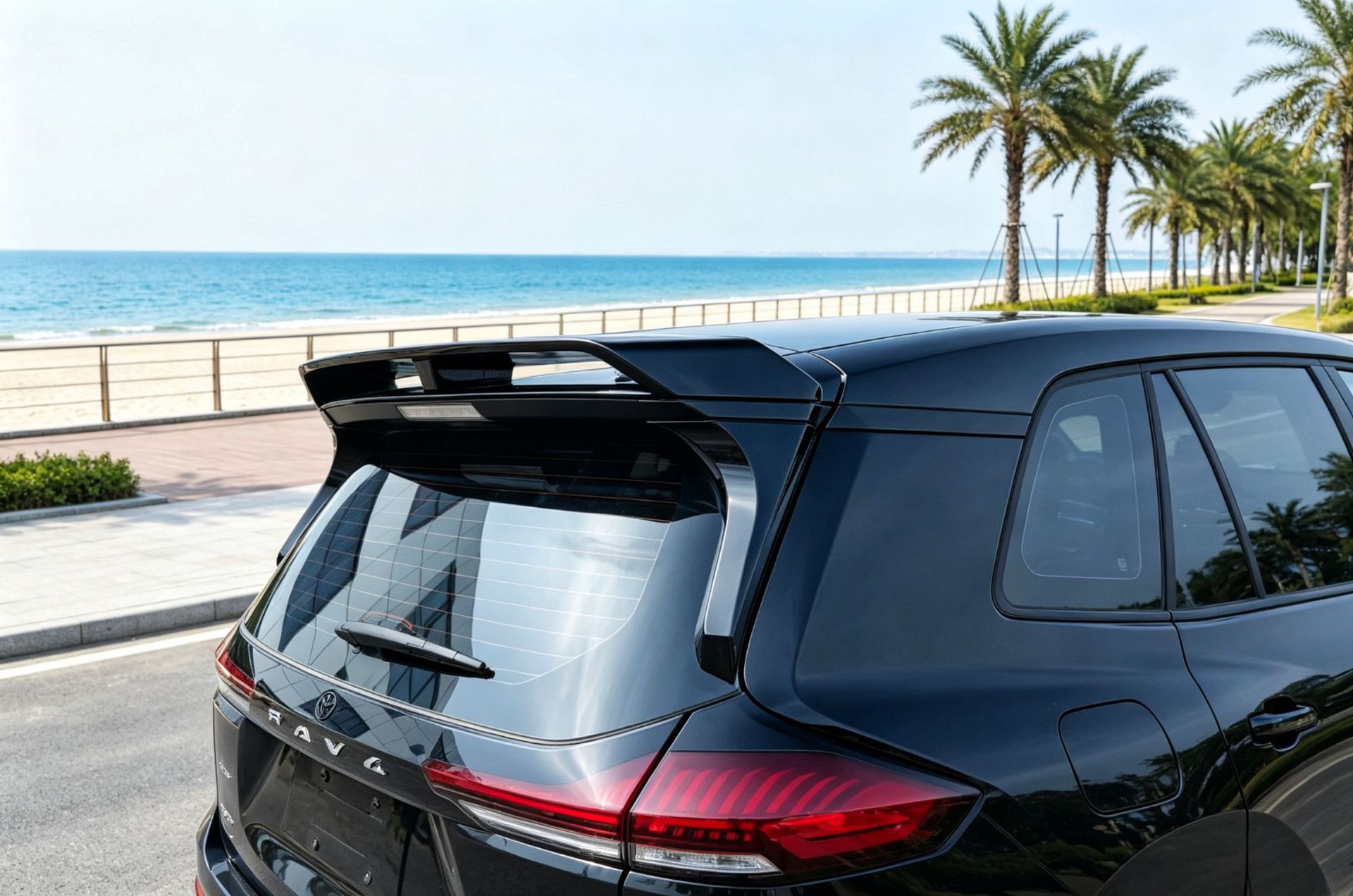 Suitable for 26 Models of Rav4, Rongfang, and Wildlander Modified Front Spoiler, Side Skirts, Rear Bumper, Roof Wing, Rear Diffuser, and Louvered Spoiler