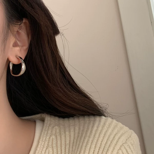 Silver earrings