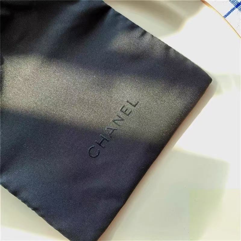 小号便携黑色抽绳袋化妆品包装袋高端定制收纳袋束口袋logo尺寸定