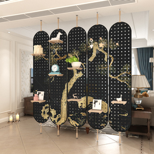 # Simple Hole Board Screen Modern Light Luxury Living Room Porch Shaded Hotel Background Decoration Shelvable Baffle