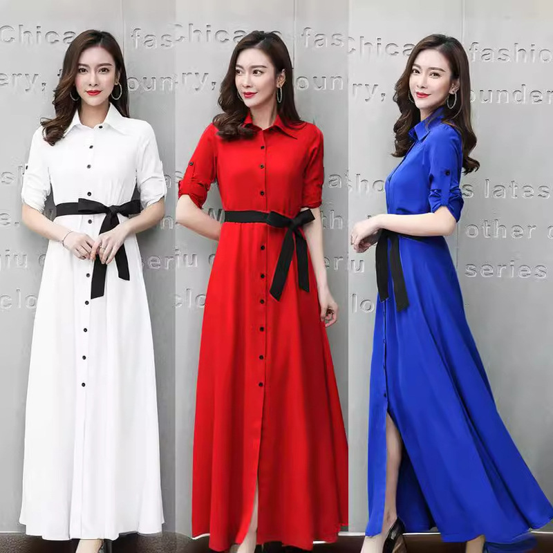 New Goddess Style Clothes Super Fairy Bottoming Dress Long Sleeve Spring and Autumn Formal Occasion Shirt Collar Inner Long Dress New Goddess Style Clothes Super Fairy Bottoming Dress Long Sleeve Spring and Autumn Formal Occasion Shirt Collar Inner Long Dress