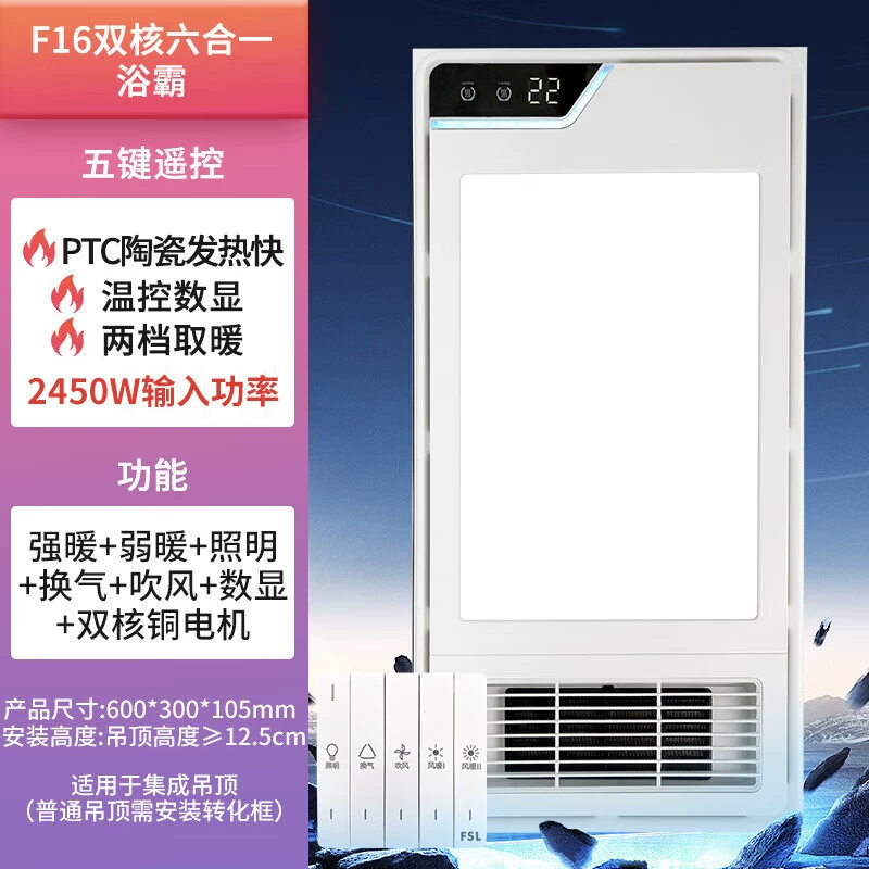 Built-in ceiling ultra thin lights for bathroom, high power