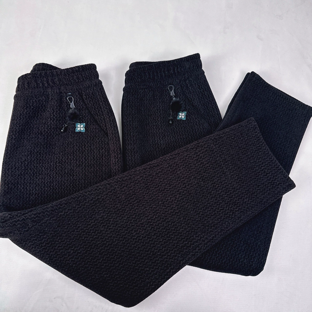 Плюшевые толстые зимние снежные норковые брюки среднего и пожилого возраста