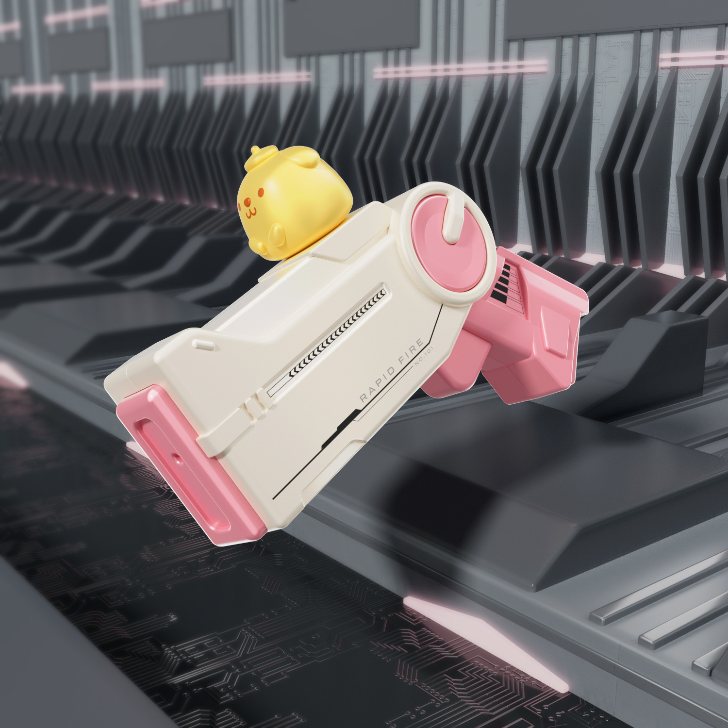 Pistola de agua transfronteriza juguete para niños muñeca de dibujos animados conejo gato perro pellizco muñeca pellizco pistola de agua playa al aire libre juego en el agua