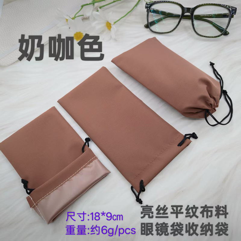 Bolsas de gafas nuevas gafas de seda brillante coloridas gafas de sol miopía bolsa de almacenamiento de gafas de sol fábrica en stock 48h se puede fijar logotipo