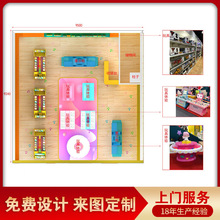 玩具展示櫃玩具店展示架木質烤漆展櫃展架設計效果圖陳列架陳列櫃