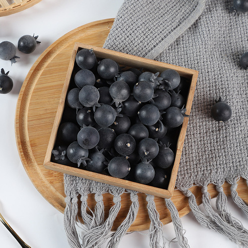 Wholesale fake blueberry tree, simulated fake fruit model, photography props, home decoration ornaments, simulated blueberry